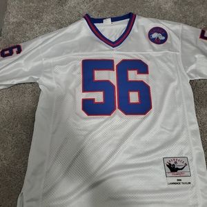 Lawrence Taylor 1990 Giants Throwback NFL Mitchell & Ness Jersey Size 50 Spider